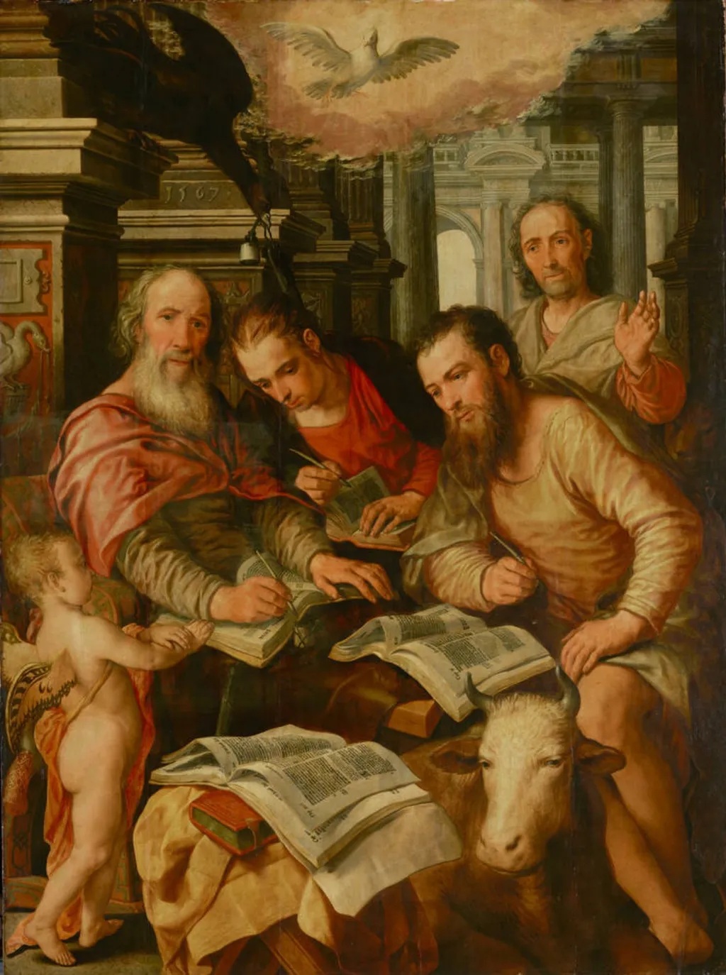 The Four Evangelists, by Joachim Beuckelaer, oil, 1567