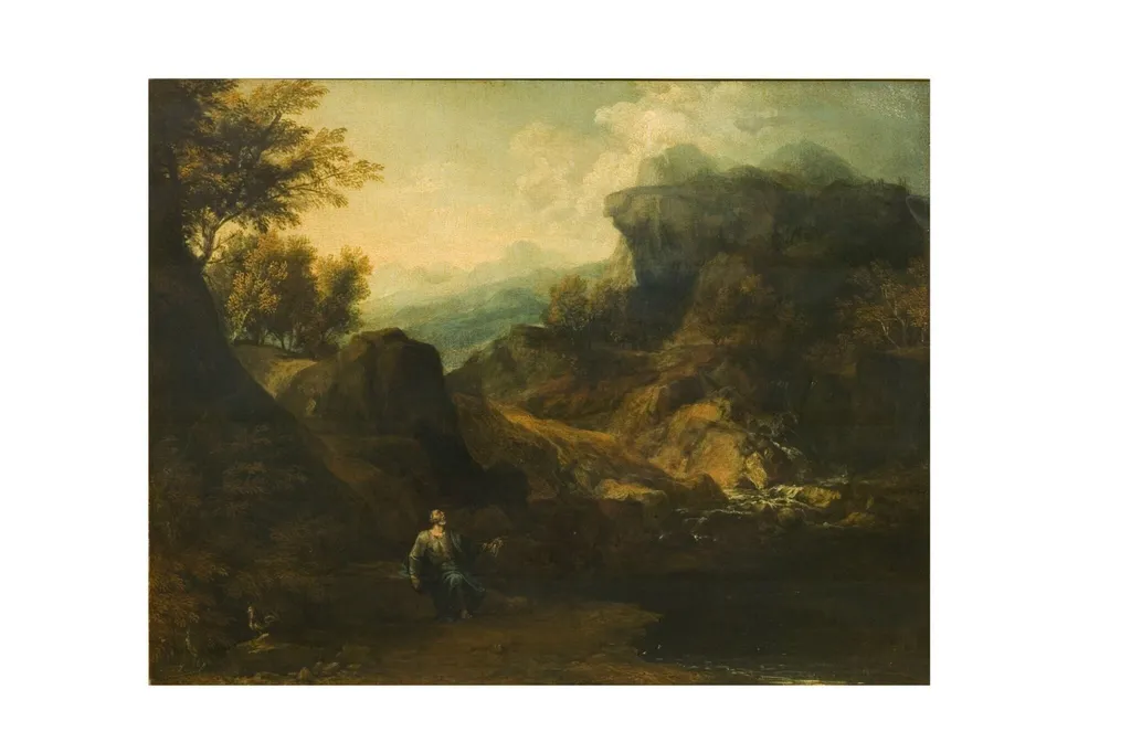Landscape: St Peter in the wilderness, by Joachim Franz Beich, oil