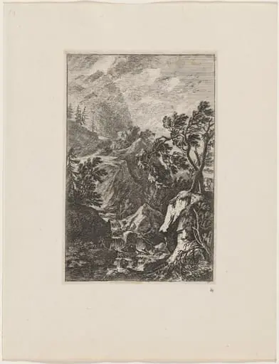 Two Men beside Two Trees, by Joachim Franz Beich