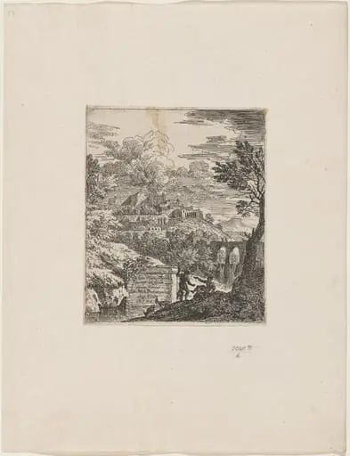 Two Shepherds beside a Pedestal, by Joachim Franz Beich