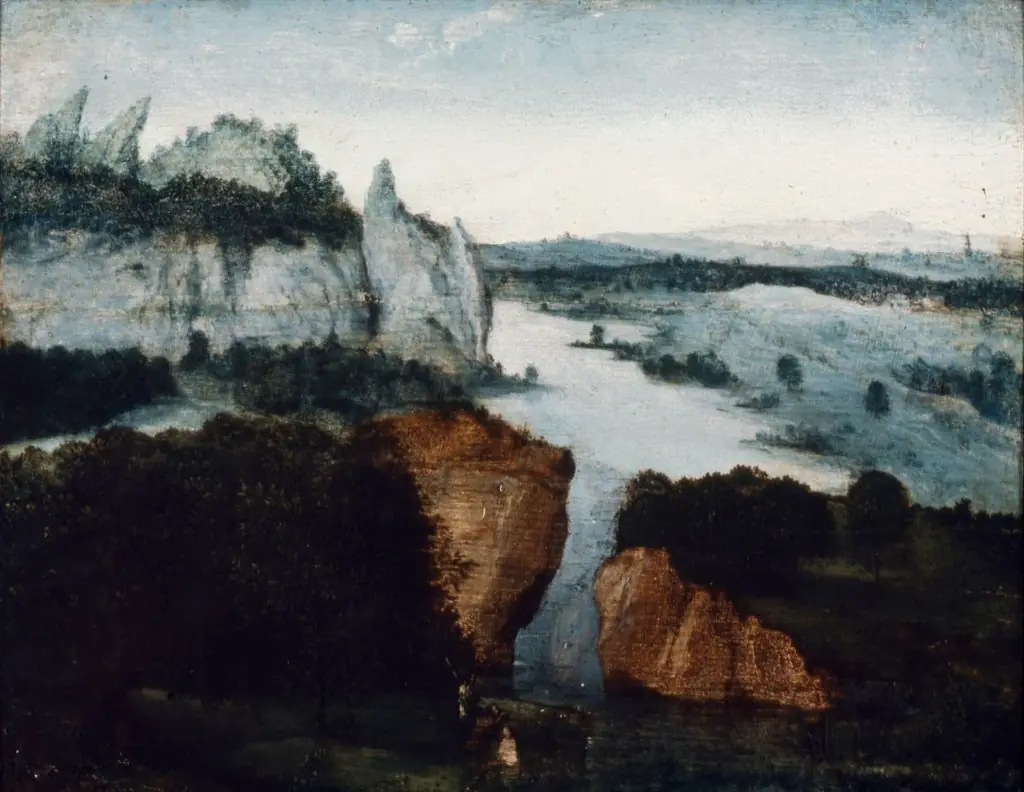 River Landscape with the Baptism of Christ, by Joachim Patinir
