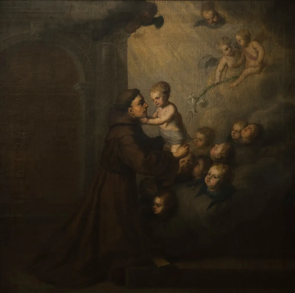 Hl. Antonius von Padua mit Christuskind, by Joachim von Sandrart the Elder, unspecified, 1647
