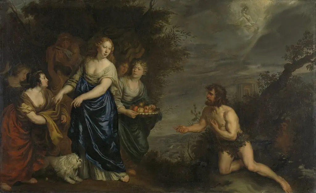 Odysseus and Nausikaä, by Joachim von Sandrart the Elder