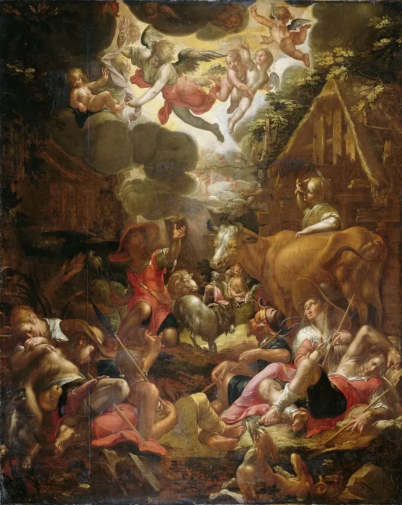 Annunciation to the Shepherds, by Joachim Wtewael