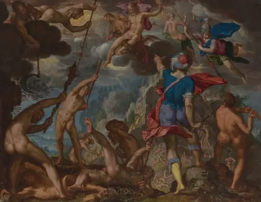 The Battle between the Gods and the Giants, by Joachim Wtewael