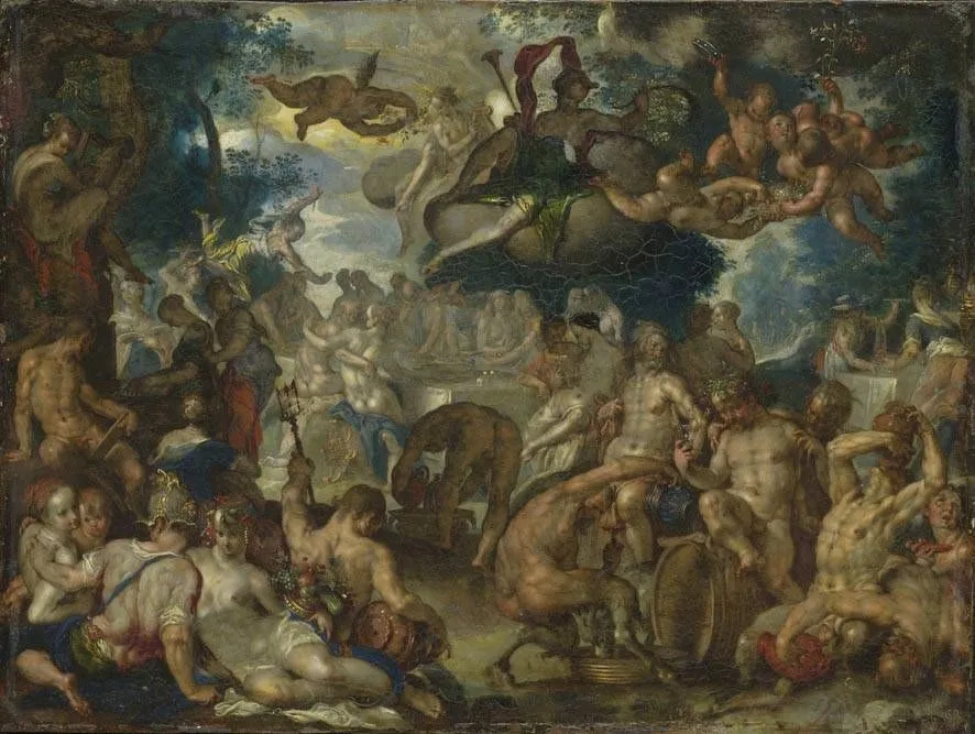 The Wedding of Peleus and Thetis, by Joachim Wtewael, oil, 1598