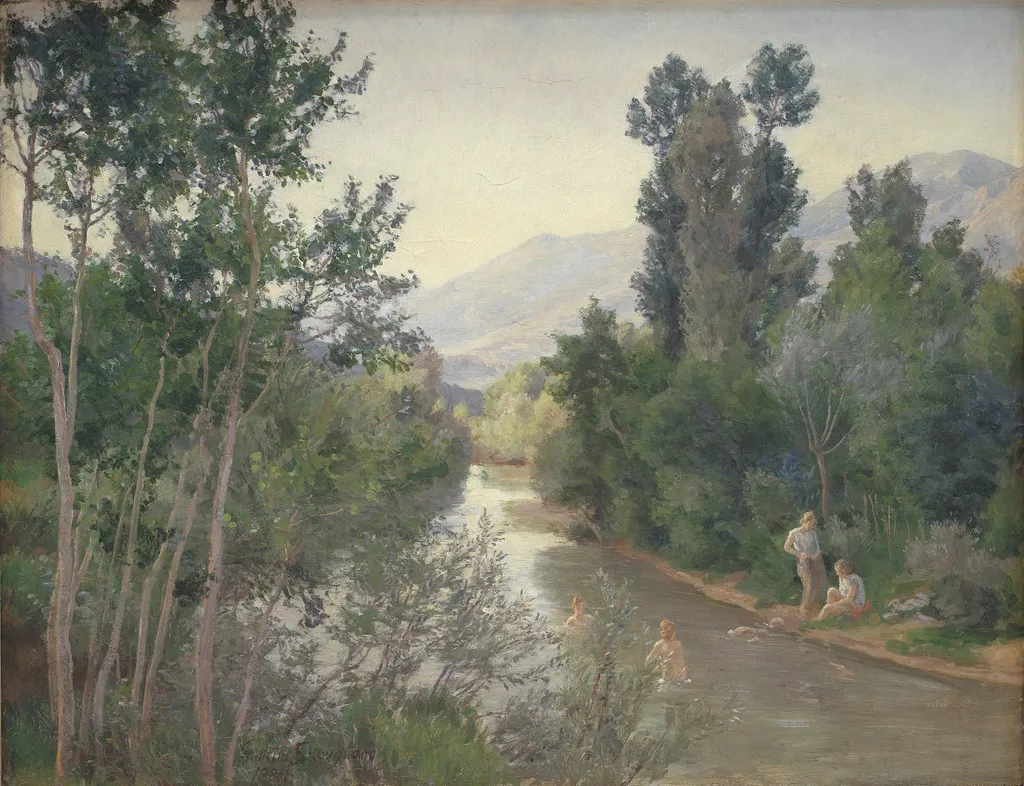 Efterårsdag ved Lirifloden, by Joakim Skovgaard, oil, 1892