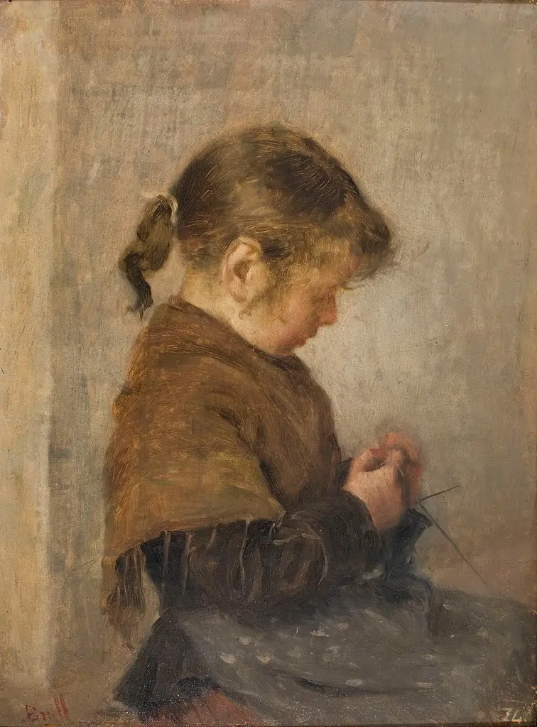 Knitting, by Joan Brull Vinyoles