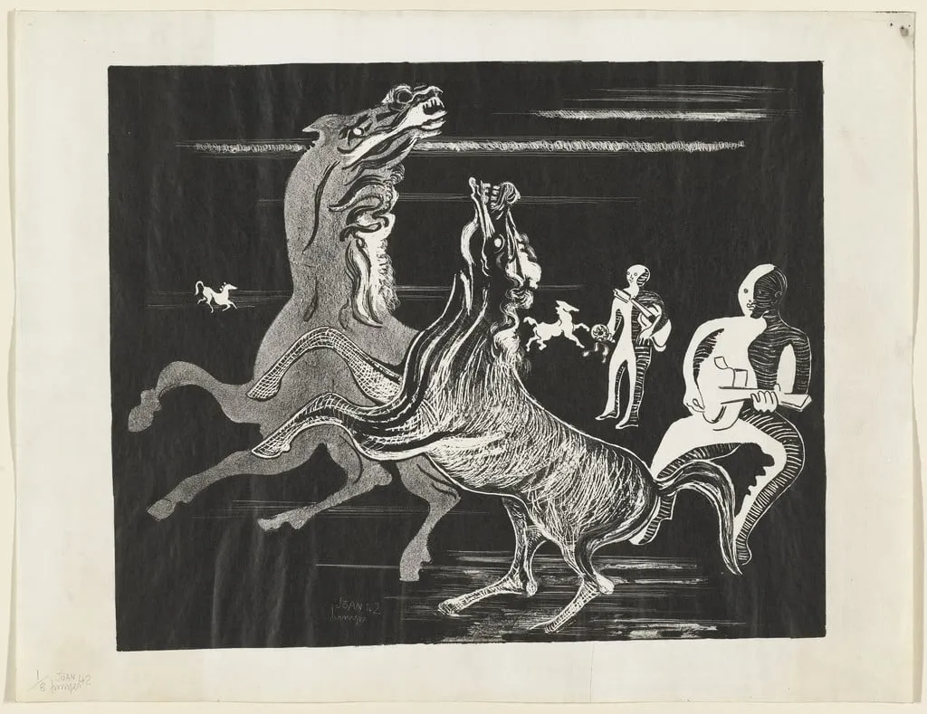 Untitled, by Joan Junyer, ink, 1942