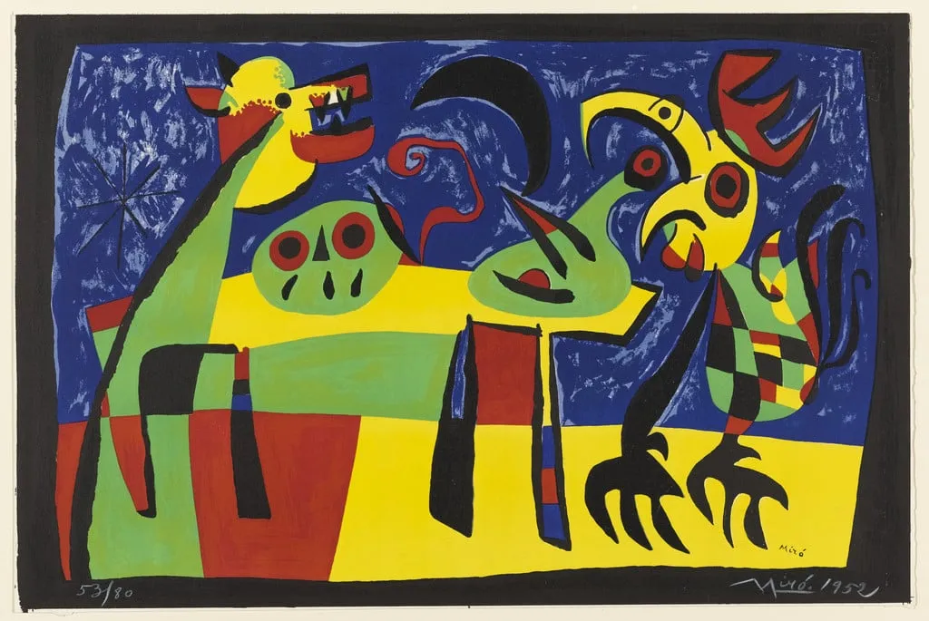 Untitled, by Joan Miró, ink, 1952