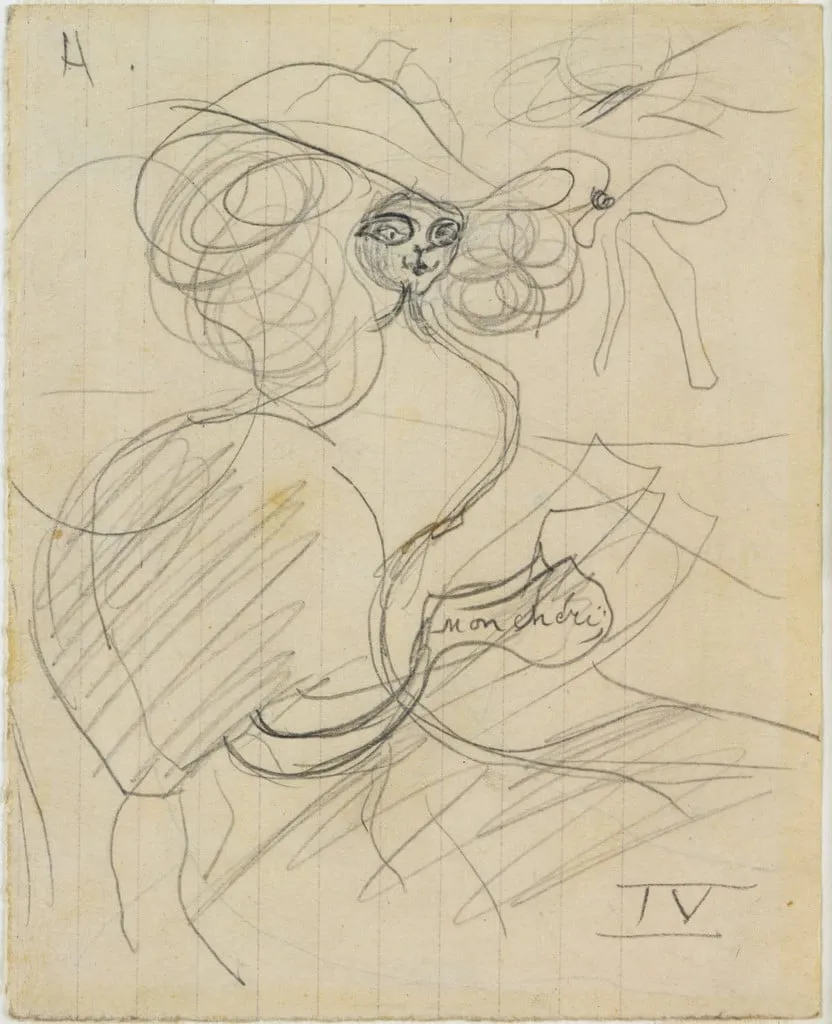 Untitled, by Joan Miró, graphite, 1929