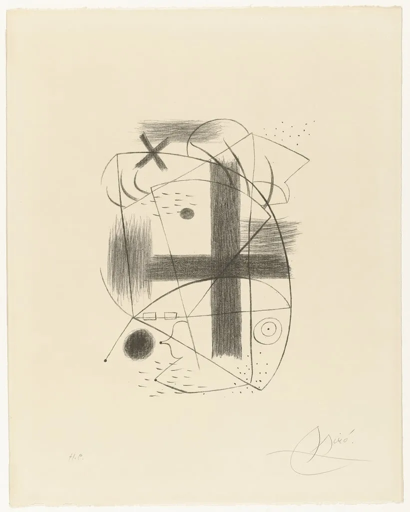 Untitled, by Joan Miró, ink, 1930