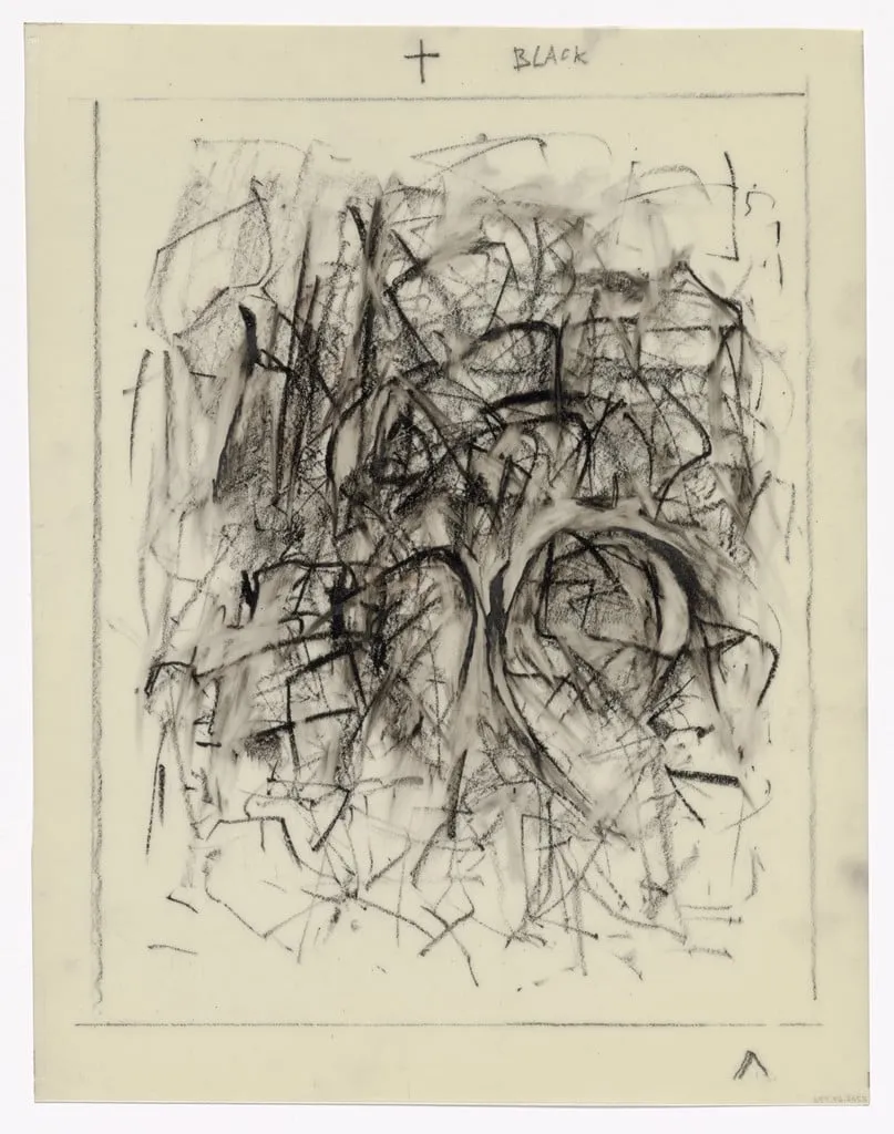 Untitled, by Joan Mitchell, crayon, 1967