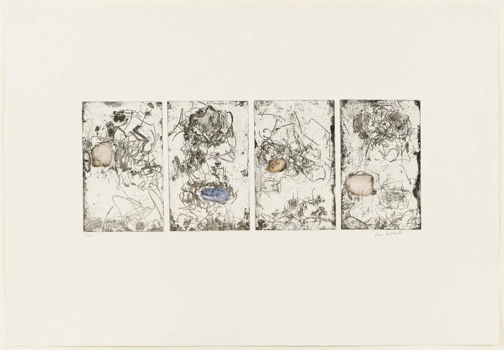 Untitled, by Joan Mitchell, ink, 1972