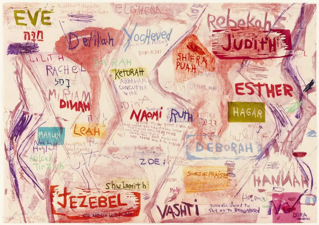 Untitled, by Joan Snyder, ink, 1995