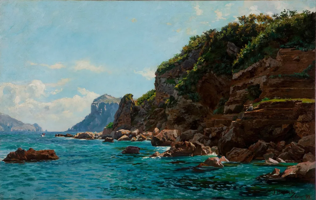 Blue Cave, by João Batista da Costa, oil, 1900