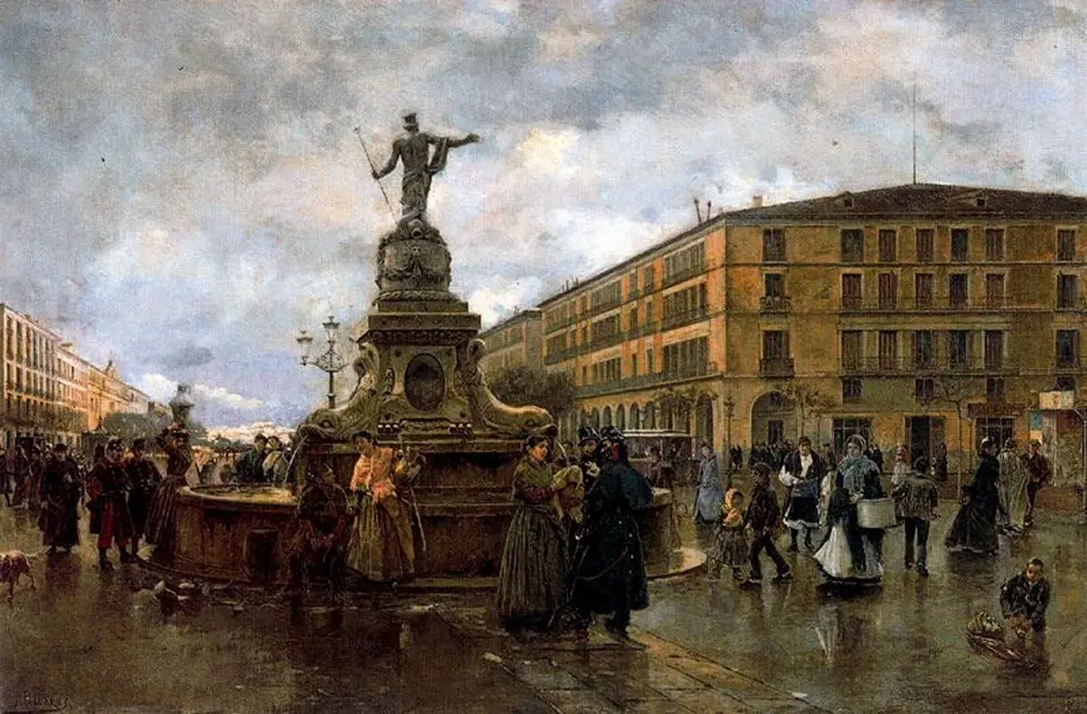 The god of waters, by Joaquín Pallarés Allustante