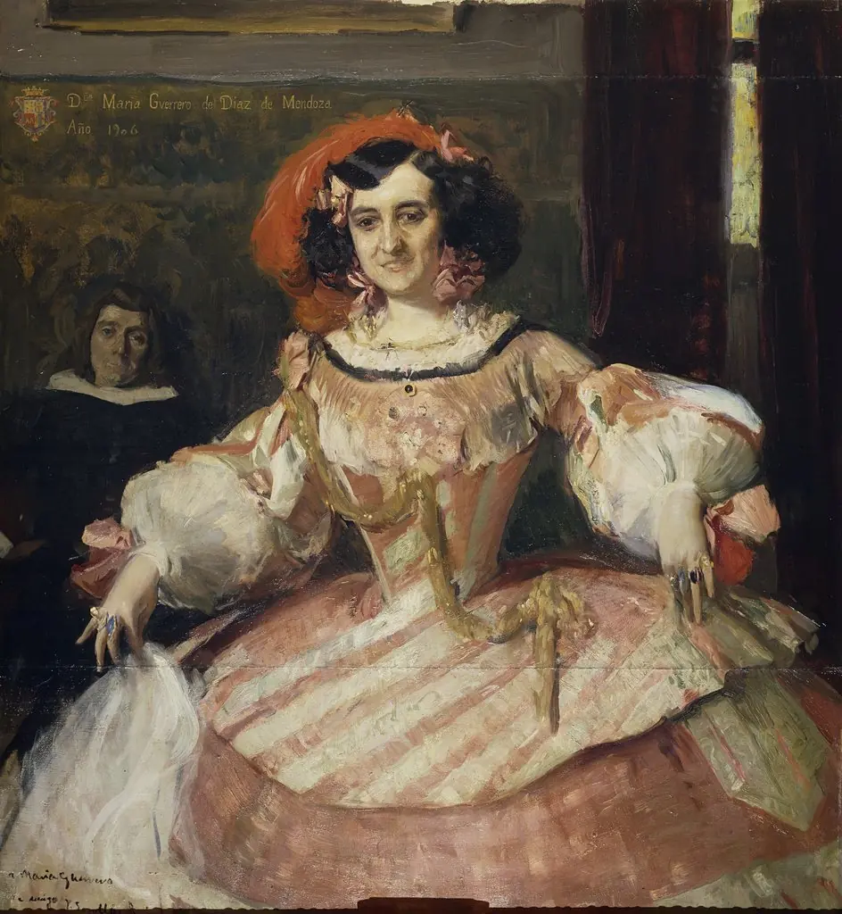 La actriz María Guerrero como «La dama boba», by Joaquín Sorolla