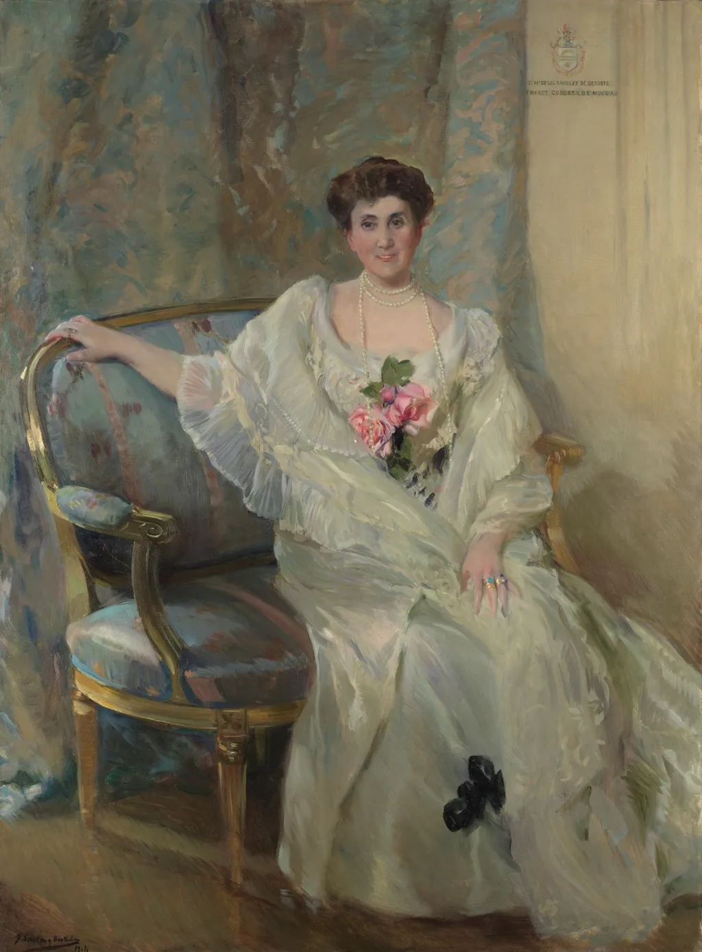 María de los Ángeles Beruete y Moret condesa viuda de Muguiro, by Joaquín Sorolla, oil, 1904