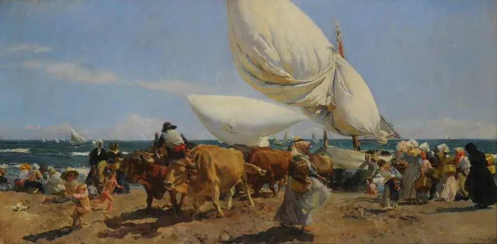 The Return of Fishing, by Joaquín Sorolla