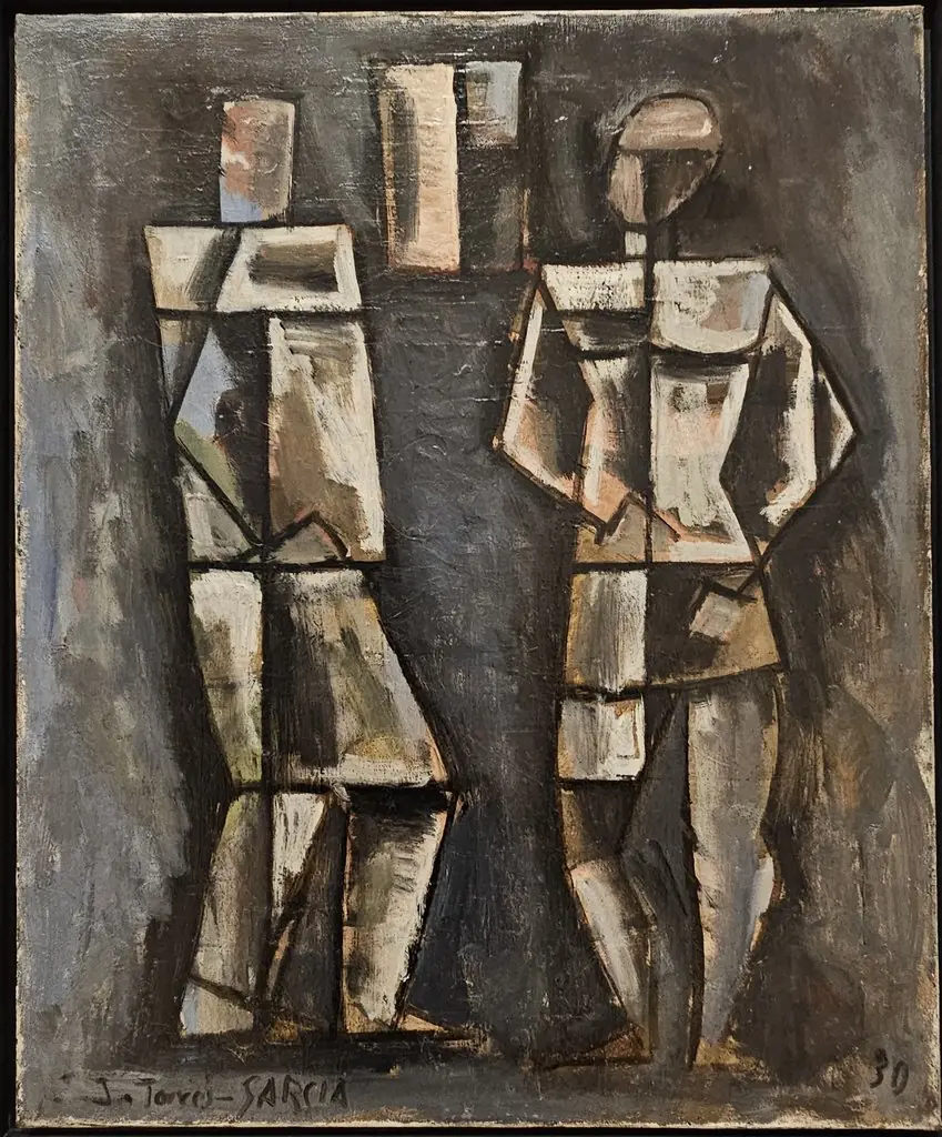 Duas Figuras, by Joaquín Torres-García
