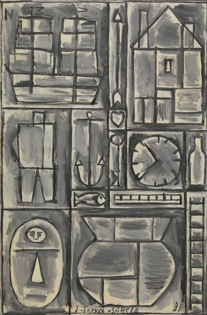 Untitled, by Joaquín Torres-García, oil, 1931