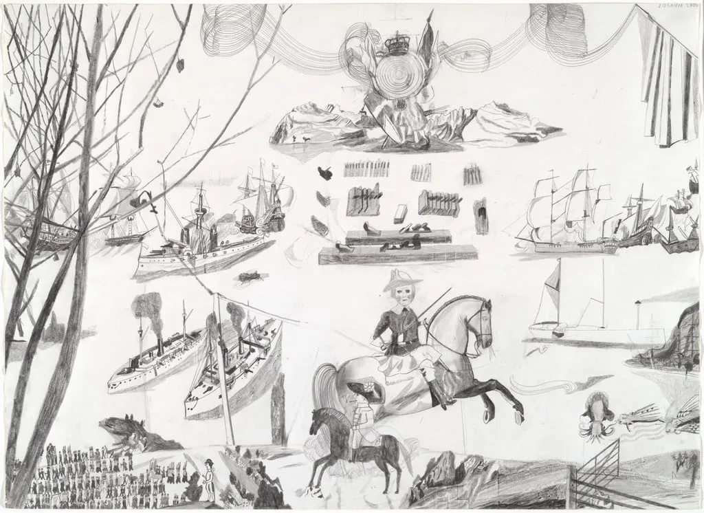 Untitled, by Jockum Nordström, graphite, 2000