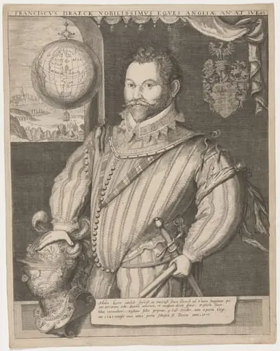 Sir Francis Drake, by Jodocus Hondius I