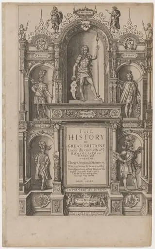 Title Page to "The History of Great Britaine" by John Speed