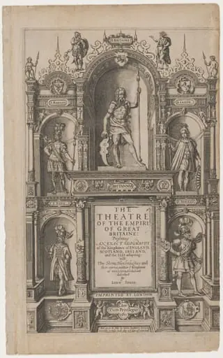 Title Page to "The Theatre of the Empire of Great Britaine" by John Speed, by Jodocus Hondius I