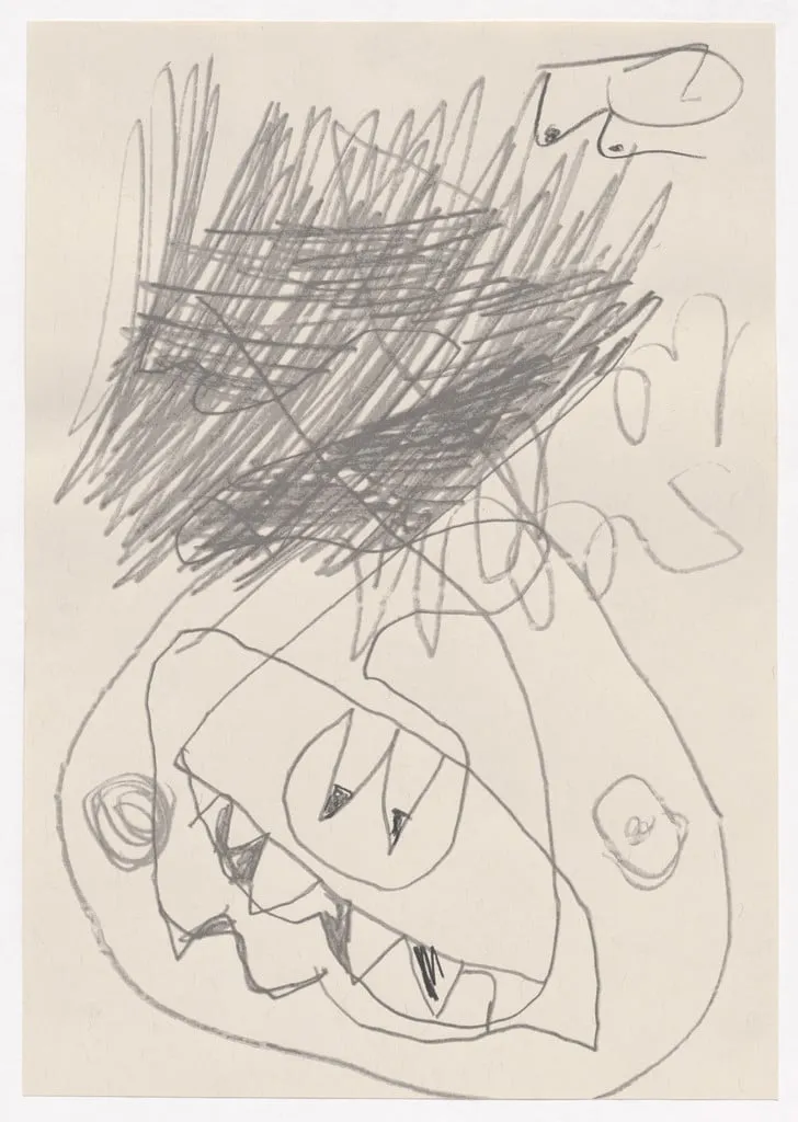 Untitled, by Joe Bradley, graphite, 2009