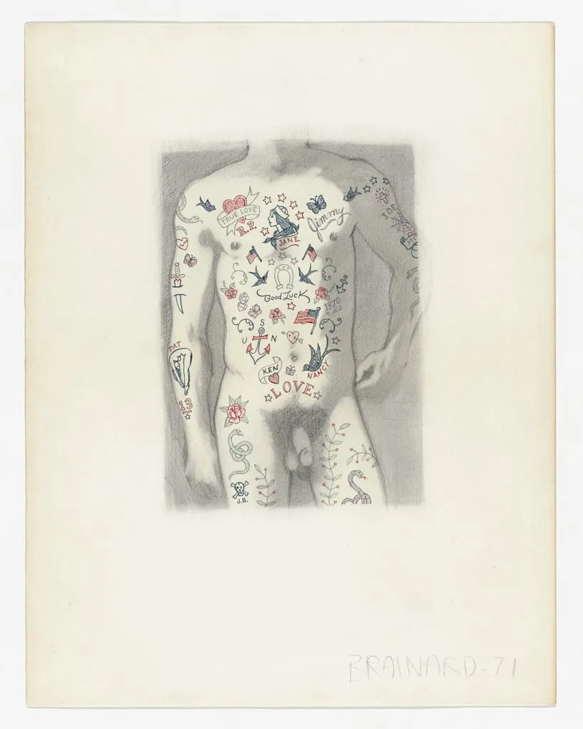 Untitled, by Joe Brainard, graphite, 1971