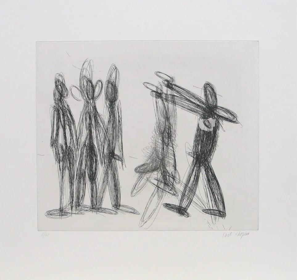 Untitled, by Joel Shapiro, ink, 1994