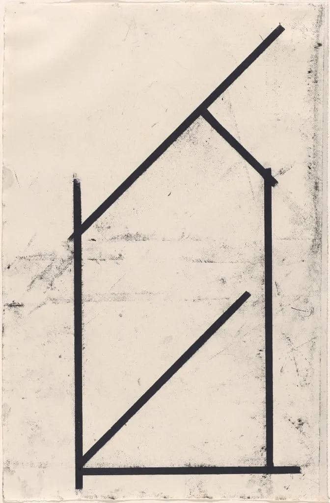 Untitled, by Joel Shapiro, charcoal, 1979