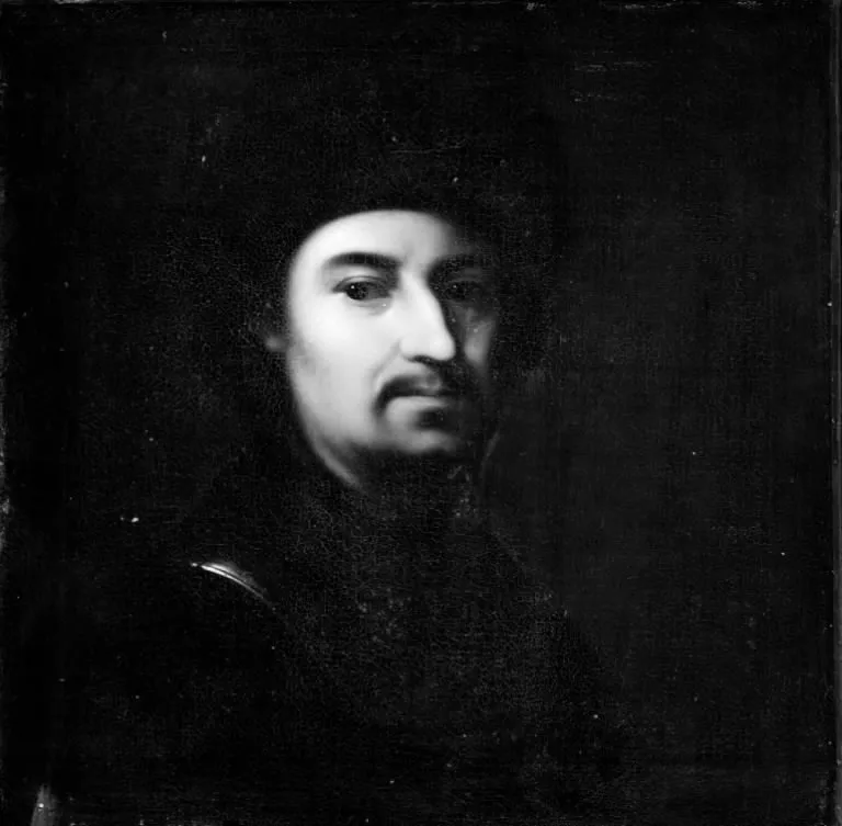 Portrait of a Man in Armour, by Joh. G. Melzer, oil, 1714