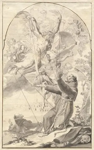 The Stigmatization of Saint Francis, by Johan Baptist Enzenberger