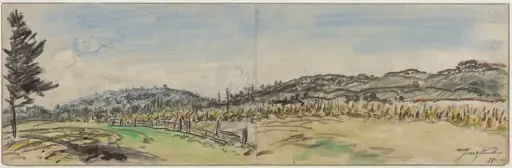 Countryside near Brezins, between Grenoble and Vienne, by Johan Barthold Jongkind