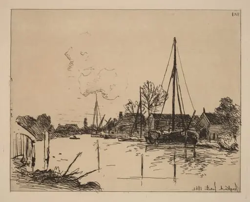 The Canal (Le Canal), by Johan Barthold Jongkind