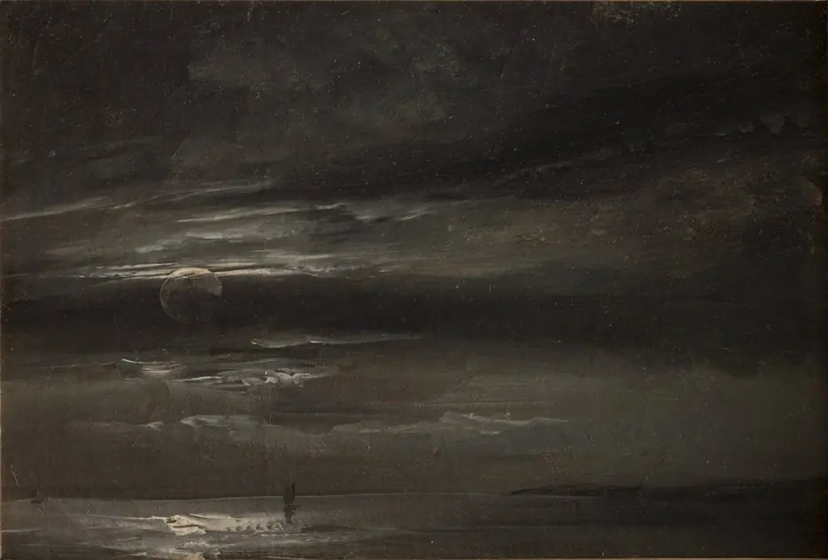 Moonlight over the Sea, by Johan Christian Dahl