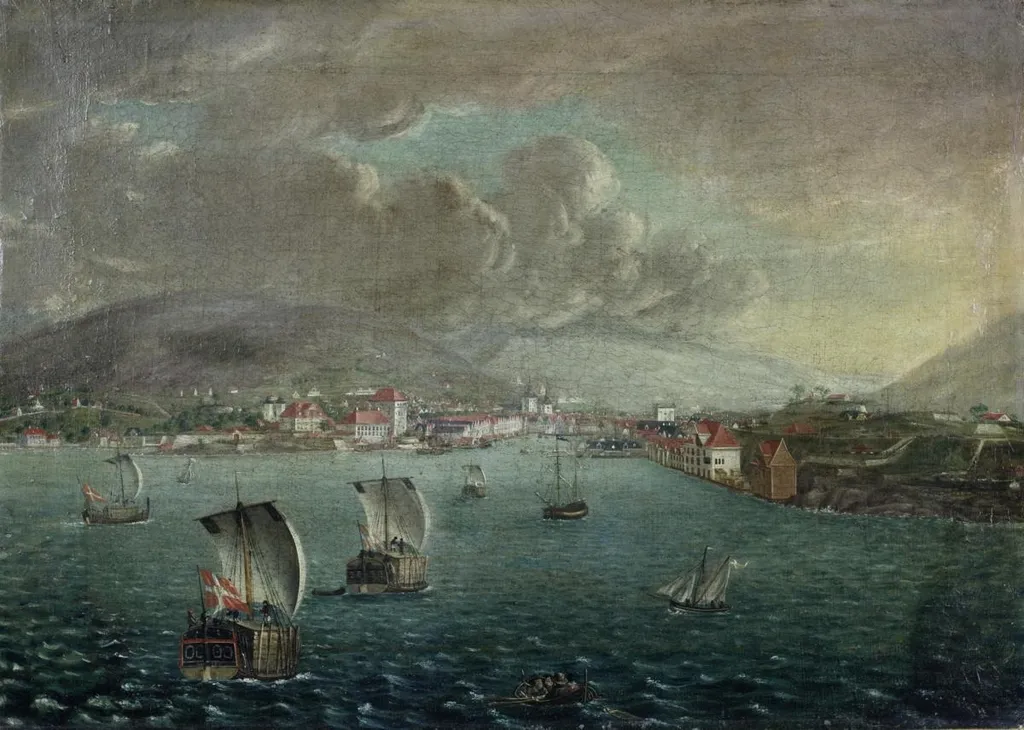 The Entrance to Bergen, by Johan Christian Dahl, oil, 1810