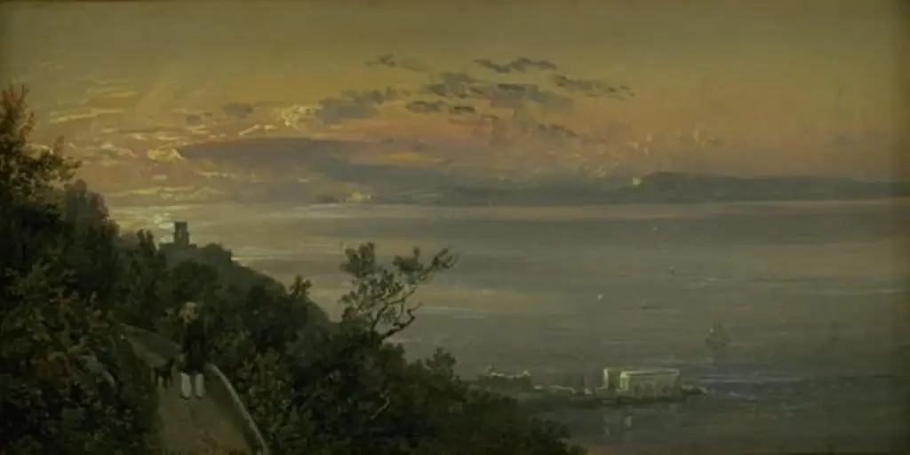 View from the Hills above Castellamare at Naples, by Johan Christian Dahl