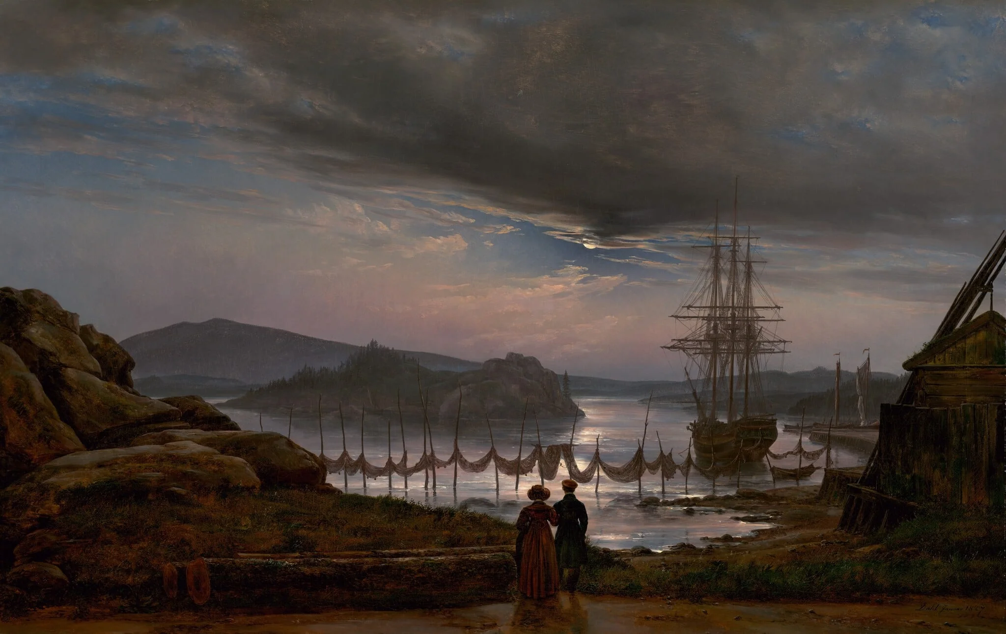 View from Vaekero near Christiania — Johan Christian Dahl