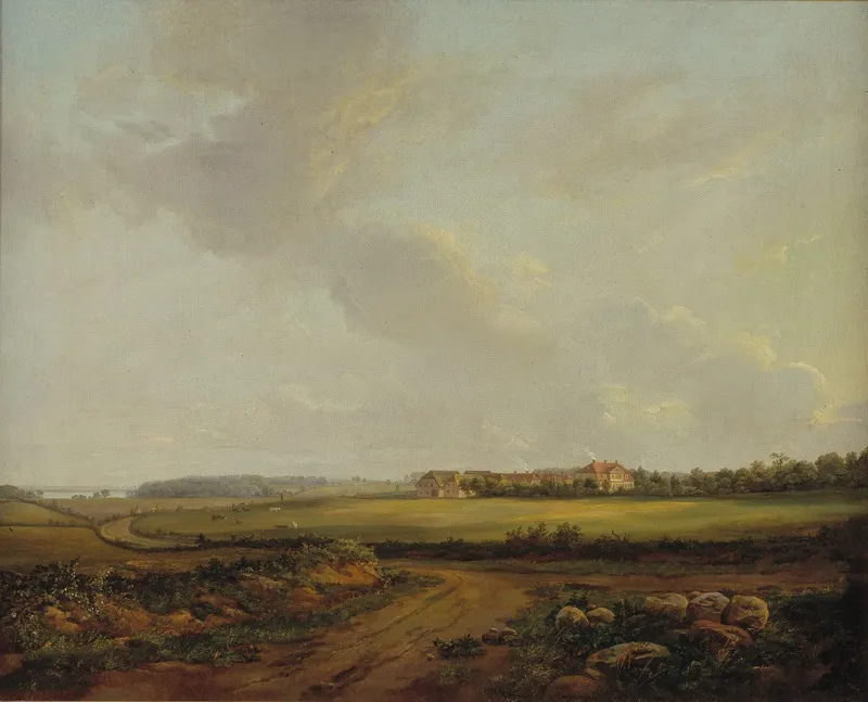 View of Engelholm at Præstø in Zealand, by Johan Christian Dahl, oil, 1816