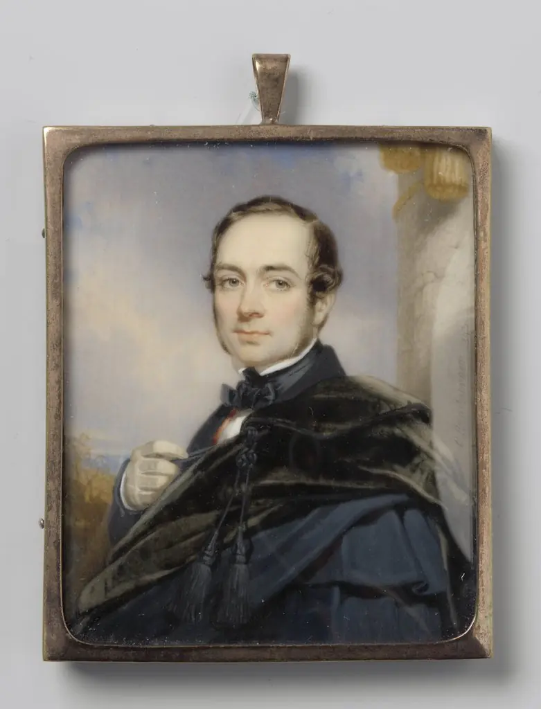 Portrait of a man, by Johan Coenraad Hamburger