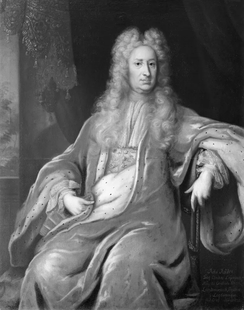 Anders Leijonstedt, 1649-1725, by Johan David Schwartz, oil, 1713