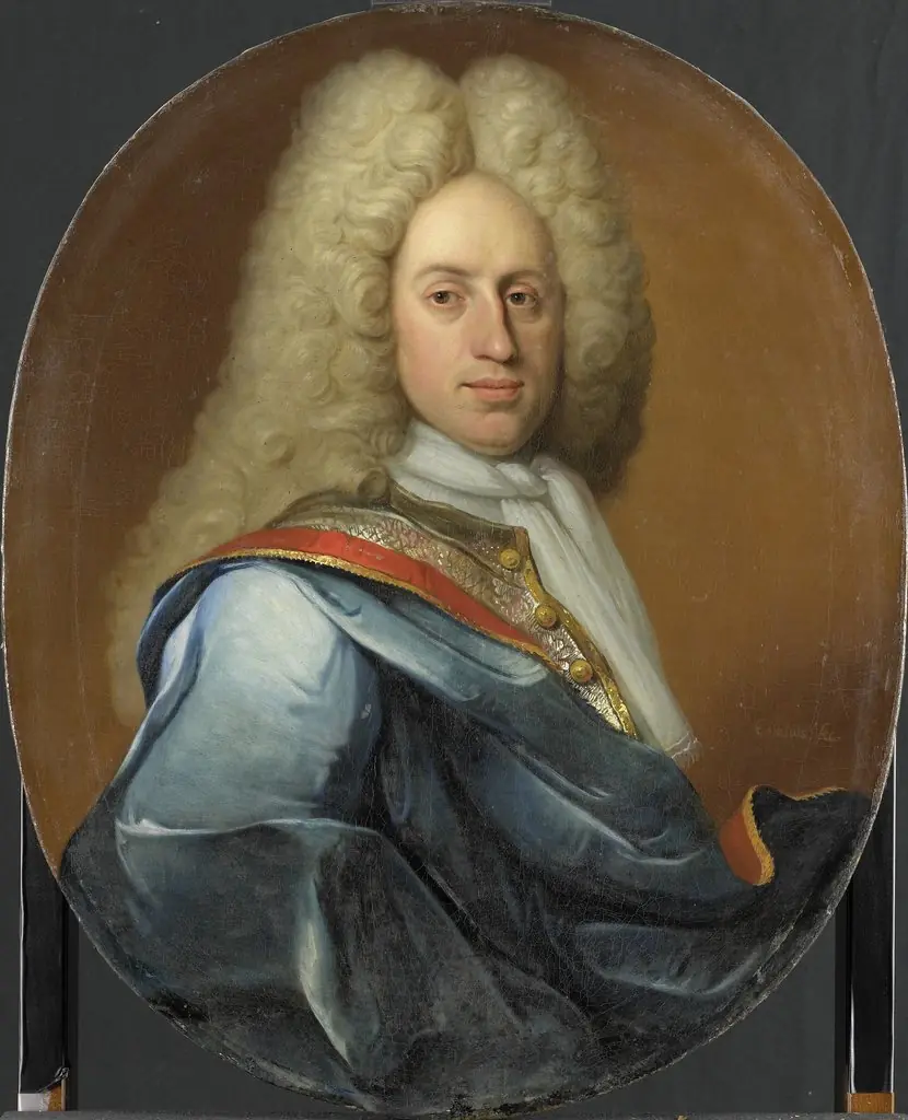 Portrait of Hieronymus Josephus Boudaen, Lord of St Laurens and Popkensburg, by Johan George Colasius