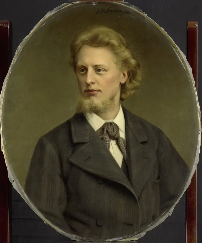 Portrait of Jacques Fabrice Herman Perk (1859-1881), by Johan Heinrich Neuman