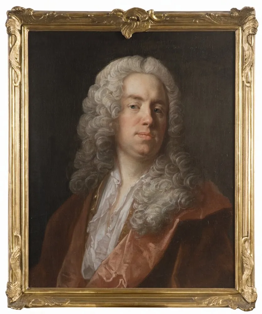 Erik Wrangel af Lindeberg (1686–1765), Baron, Senator, by Johan Henrik Scheffel, oil, 1740