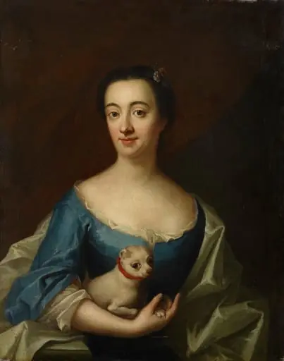 Nainen ja sylikoira, by Johan Henrik Scheffel