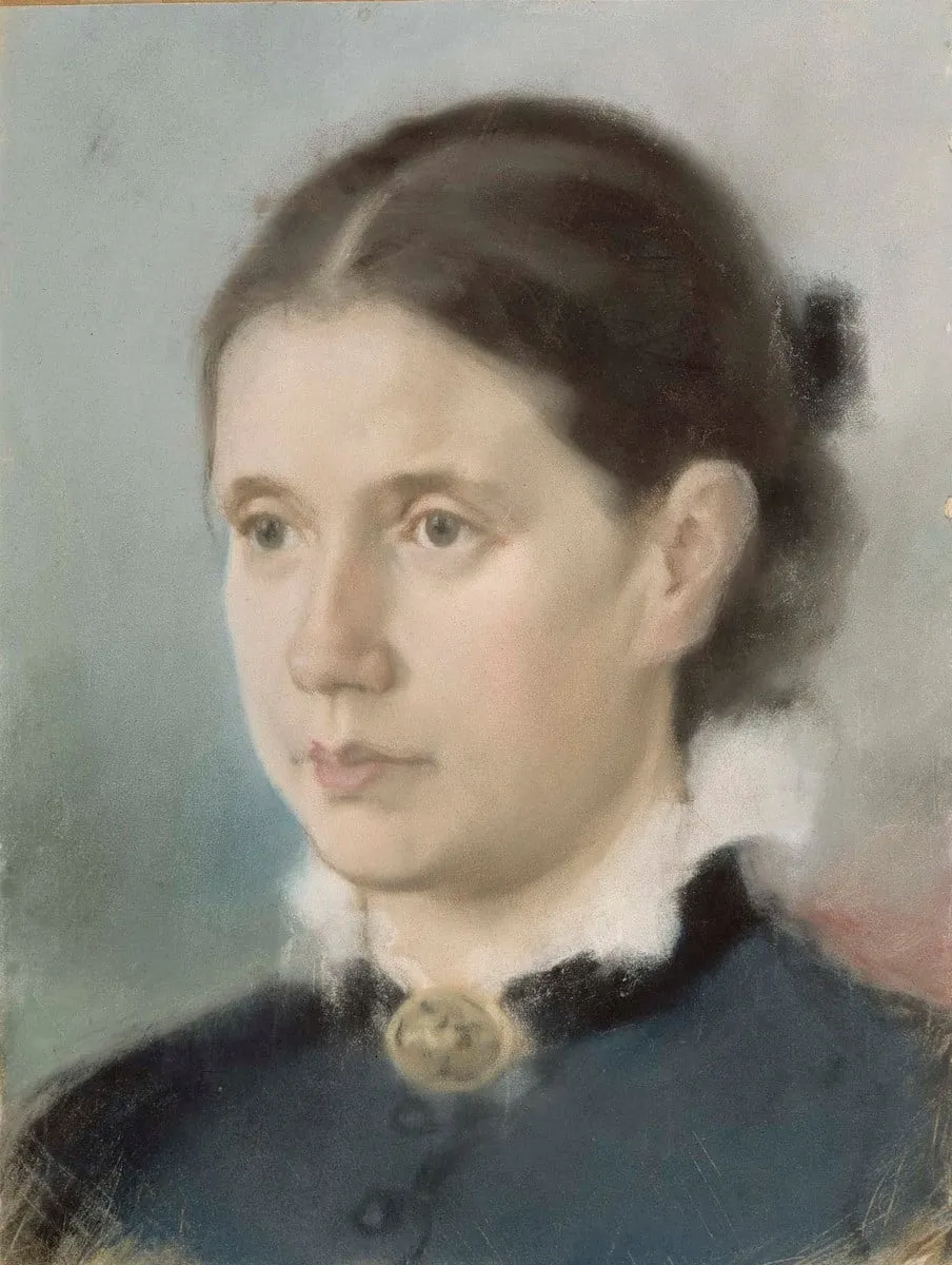 Professorin rva Johanna Schybergson, by Johan Jakob Tikkanen